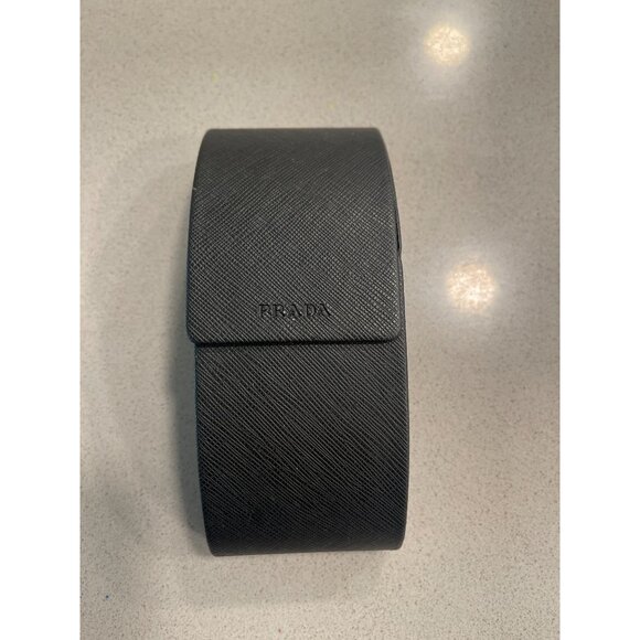 Prada Black Textured Leather Watch/Bracelet Case Box - Picture 6 of 9